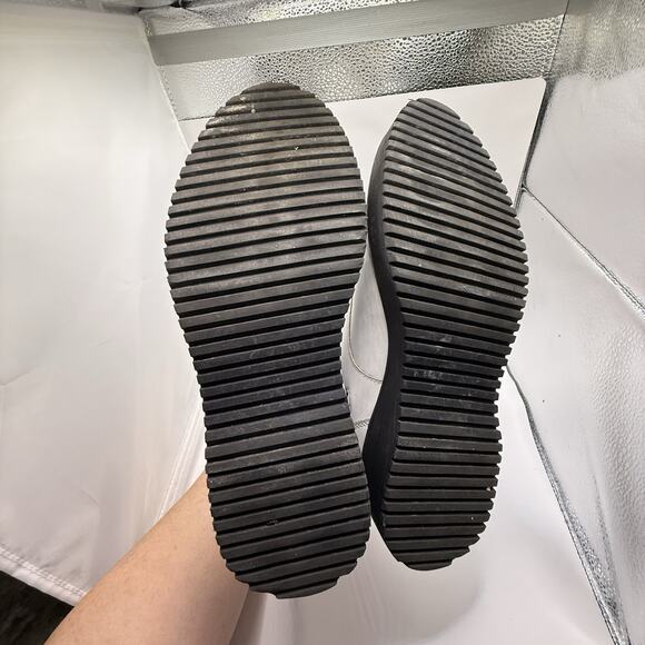 Madden Girl Kurrt White Lace Up Combat Boot Size 8.5 M Women’s Zipper - Picture 9 of 9